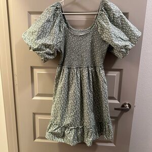 Floral Green Women’s Dress